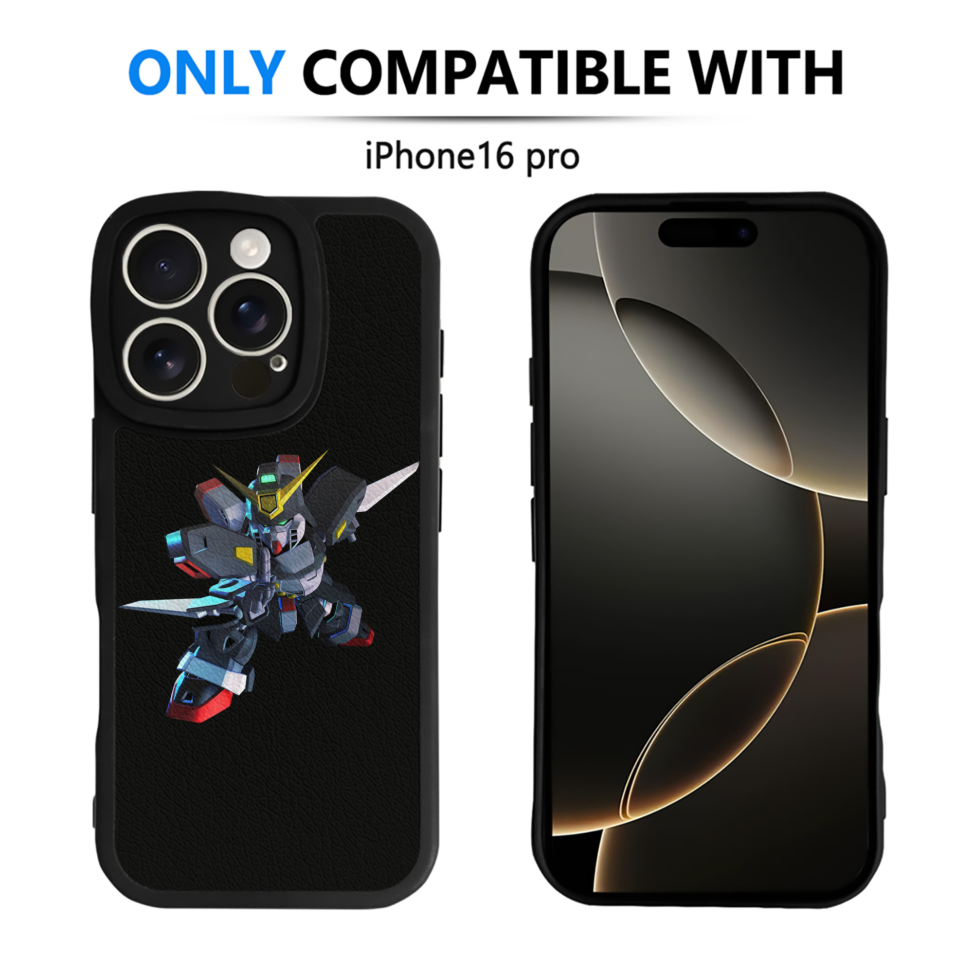 （画像用） 機動戦士ガンダム Mobile Suit Gundam 【iPhone 16シリーズ対応】シリコンスマホケース（レザー調） 材質：シリコン
